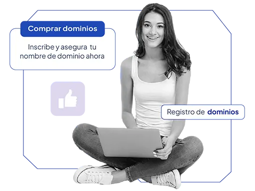 Persona explorando el mejor registro de nombre de dominios a precio conveniente
